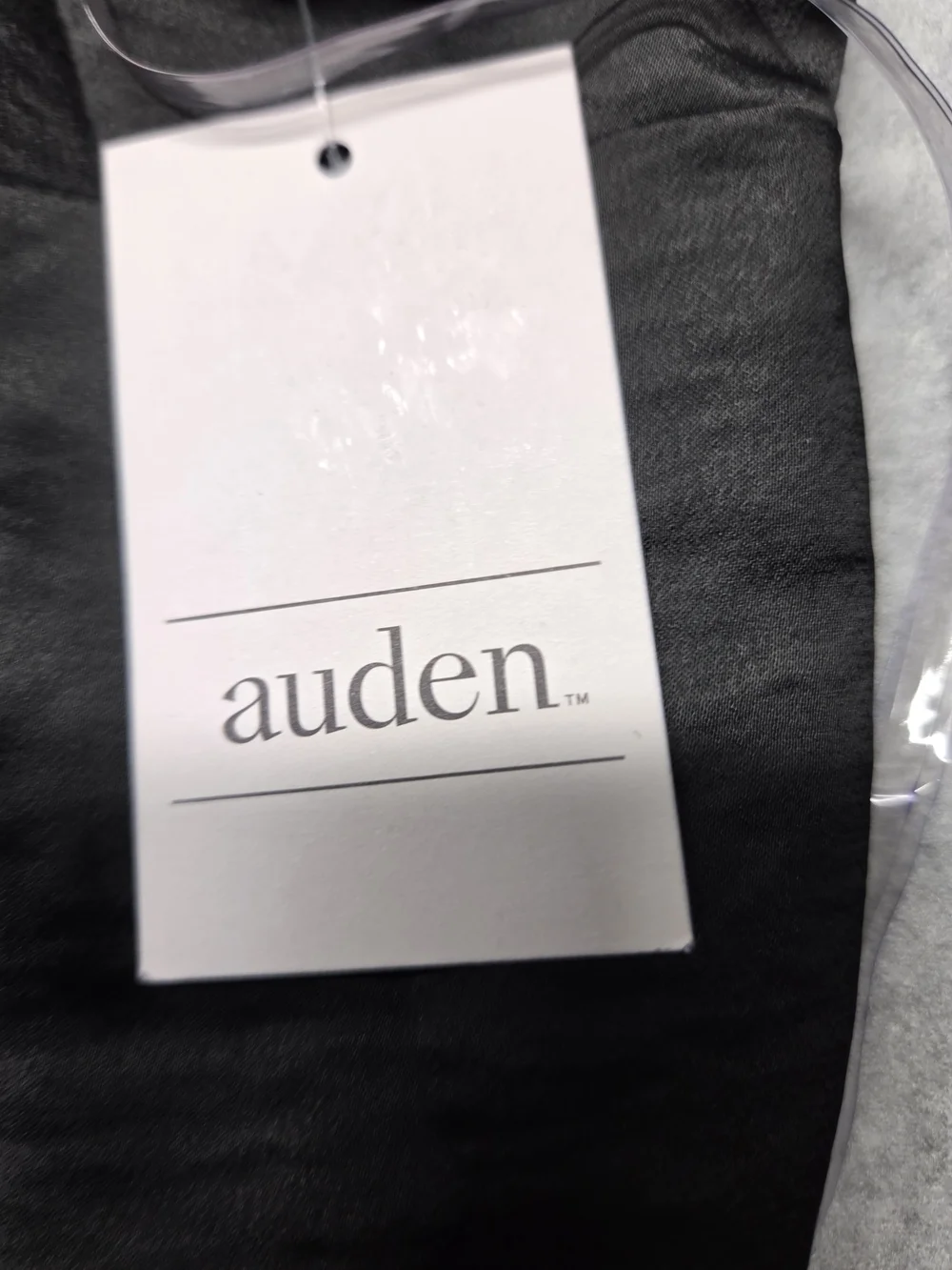 0370 Auden Black Satin Spaghetti-Strap Chemise